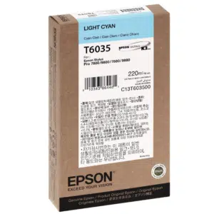 Epson Tinte Stylus Pro 7800 7880 9800 9880 light cyan C13T603500