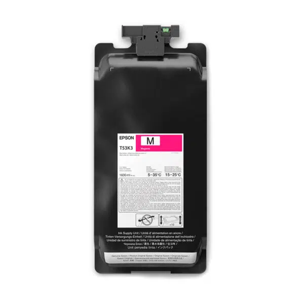 EPSON Tinte SC-F6400 / SC-F9500, 2x 1600ml, T53L - magenta